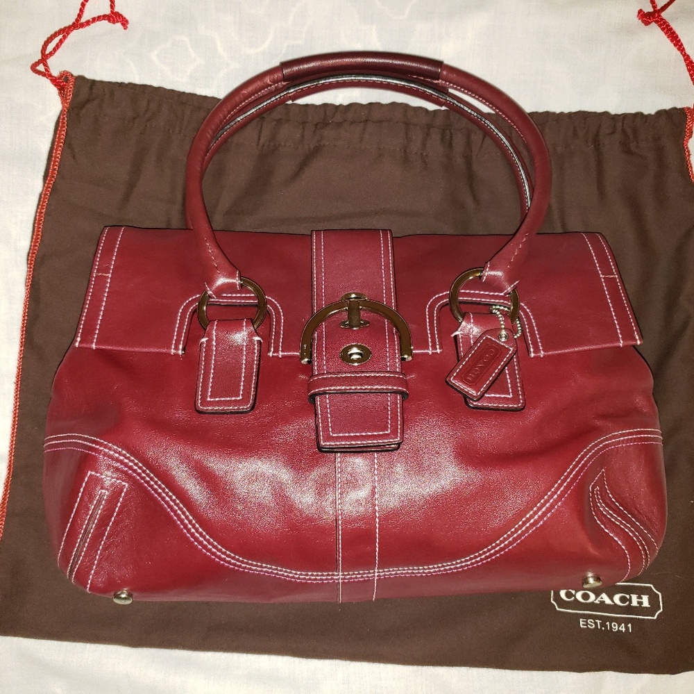 Coach leather satchel